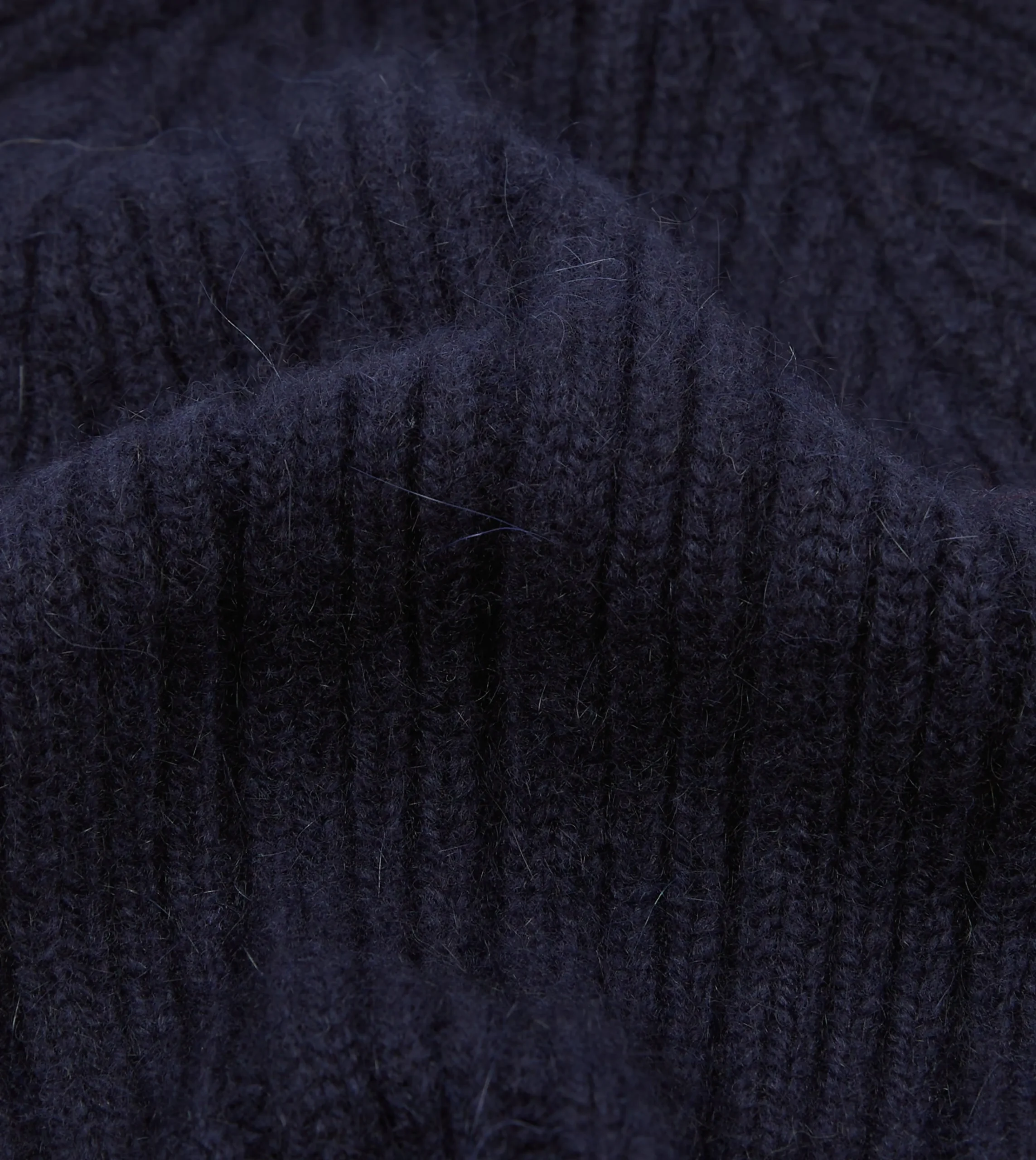 Drake’s Angora Lambswool Ribbed Knit Cap