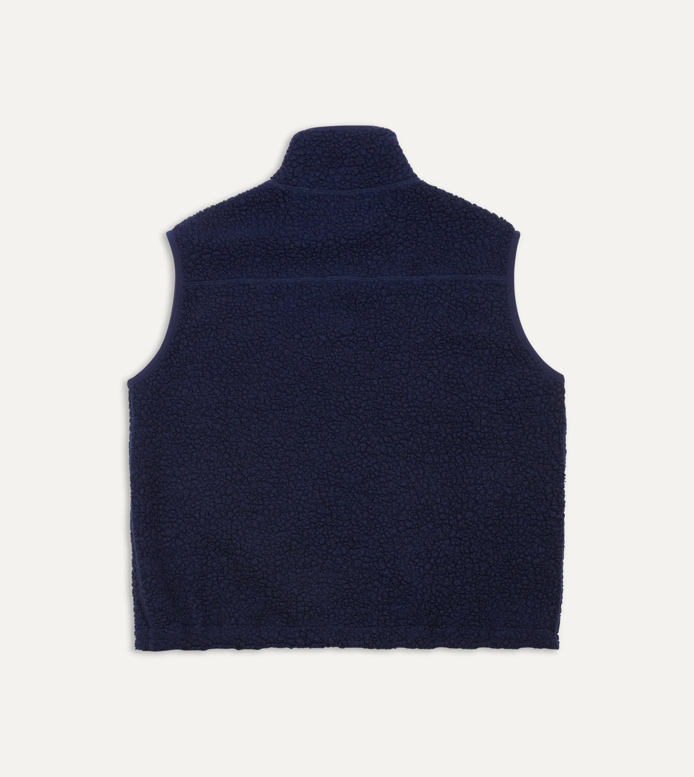 Drake’s Boucle Wool Zip Fleece Vest