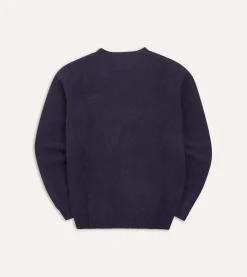 Drake’s Brushed Shetland Crew Neck Jumper