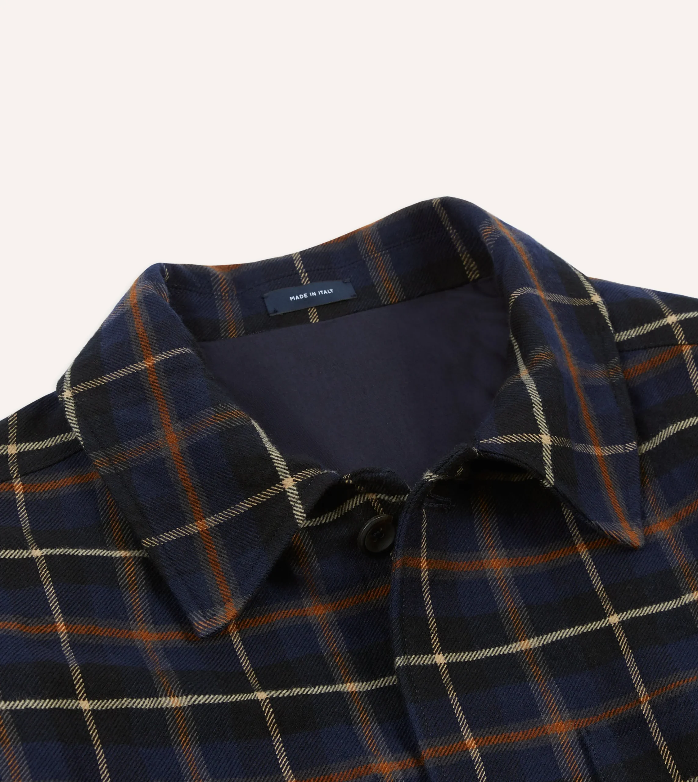 Drake’s Navy Check Wool-Cotton Four-Pocket Chore Jacket