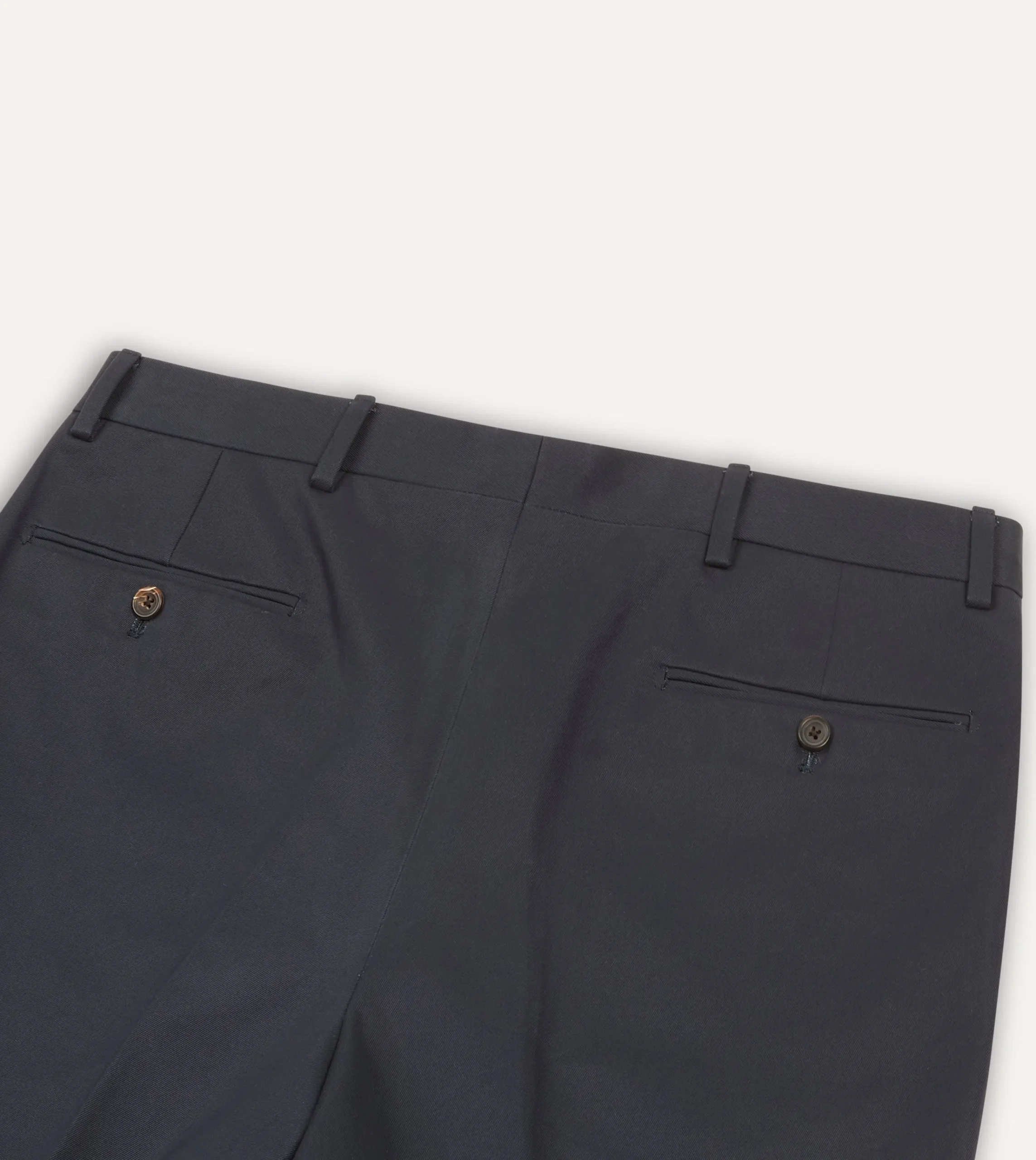Drake’s Cotton Drill Flat Front Trouser