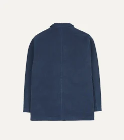 Drake’s Navy Cotton Duck Canvas Five-Pocket Chore Jacket