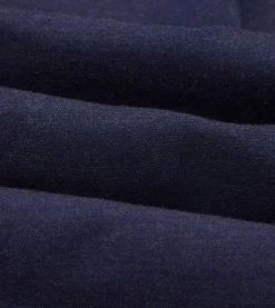 Drake’s Navy Cotton Flannel Button-Down Shirt