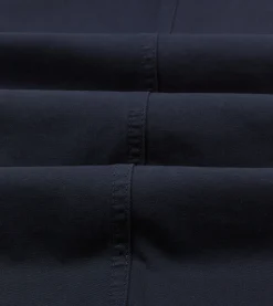 Drake’s Navy Cotton Flat Front Chino