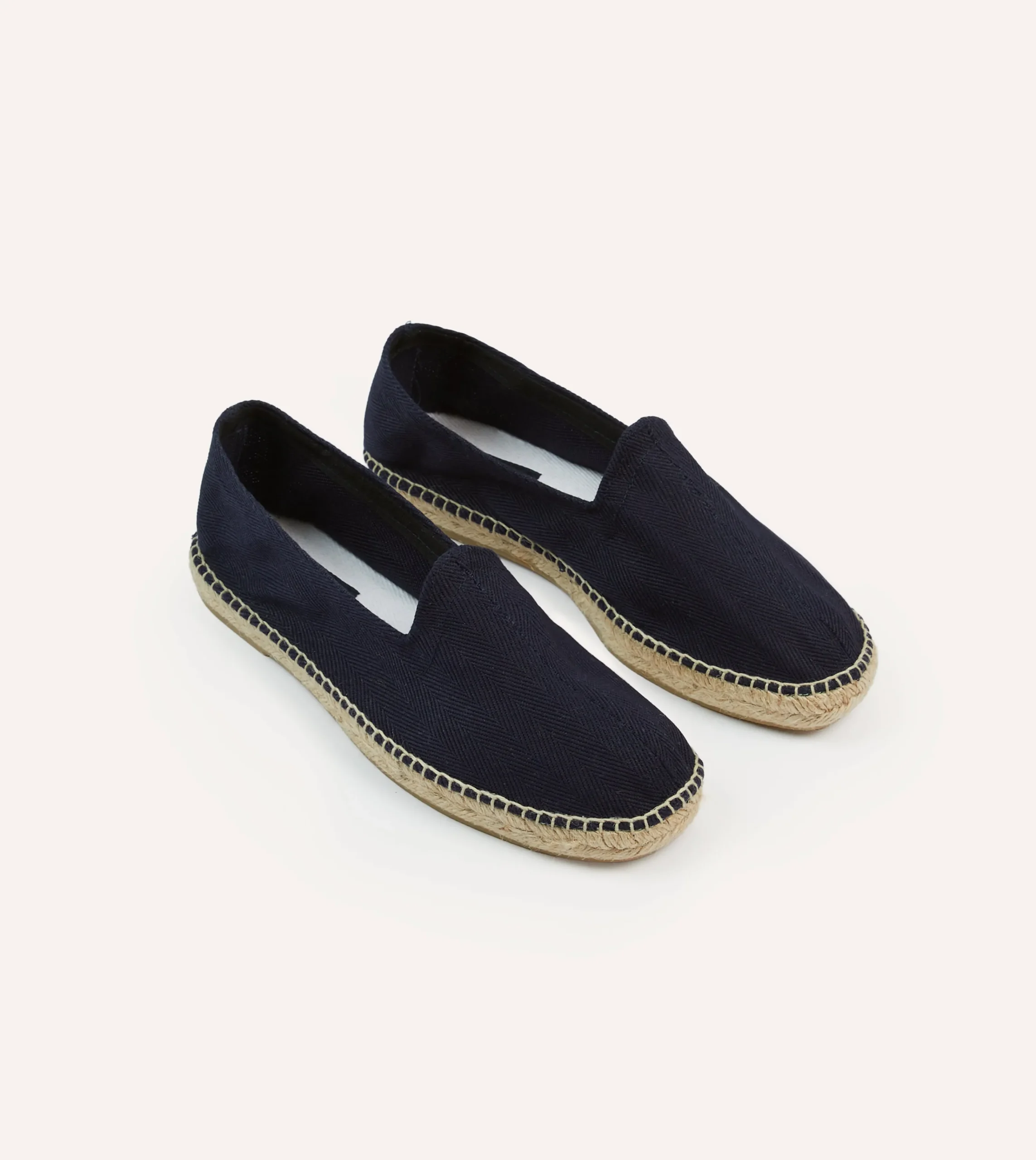 Drake’s Herringbone Cotton Espadrilles