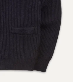 Drake’s Lambswool Shawl Collar Cardigan