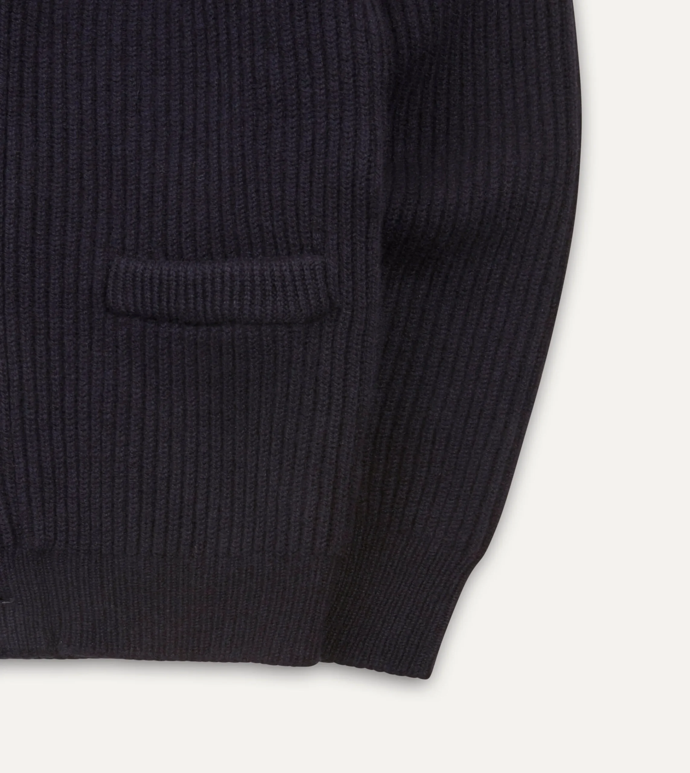 Drake’s Lambswool Shawl Collar Cardigan