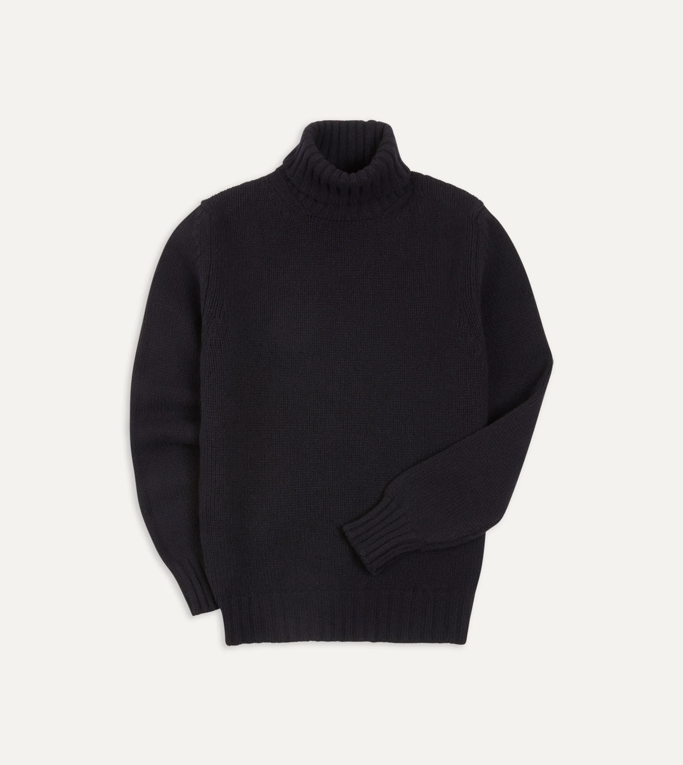 Drake’s Lambswool Submariner Roll Neck Jumper