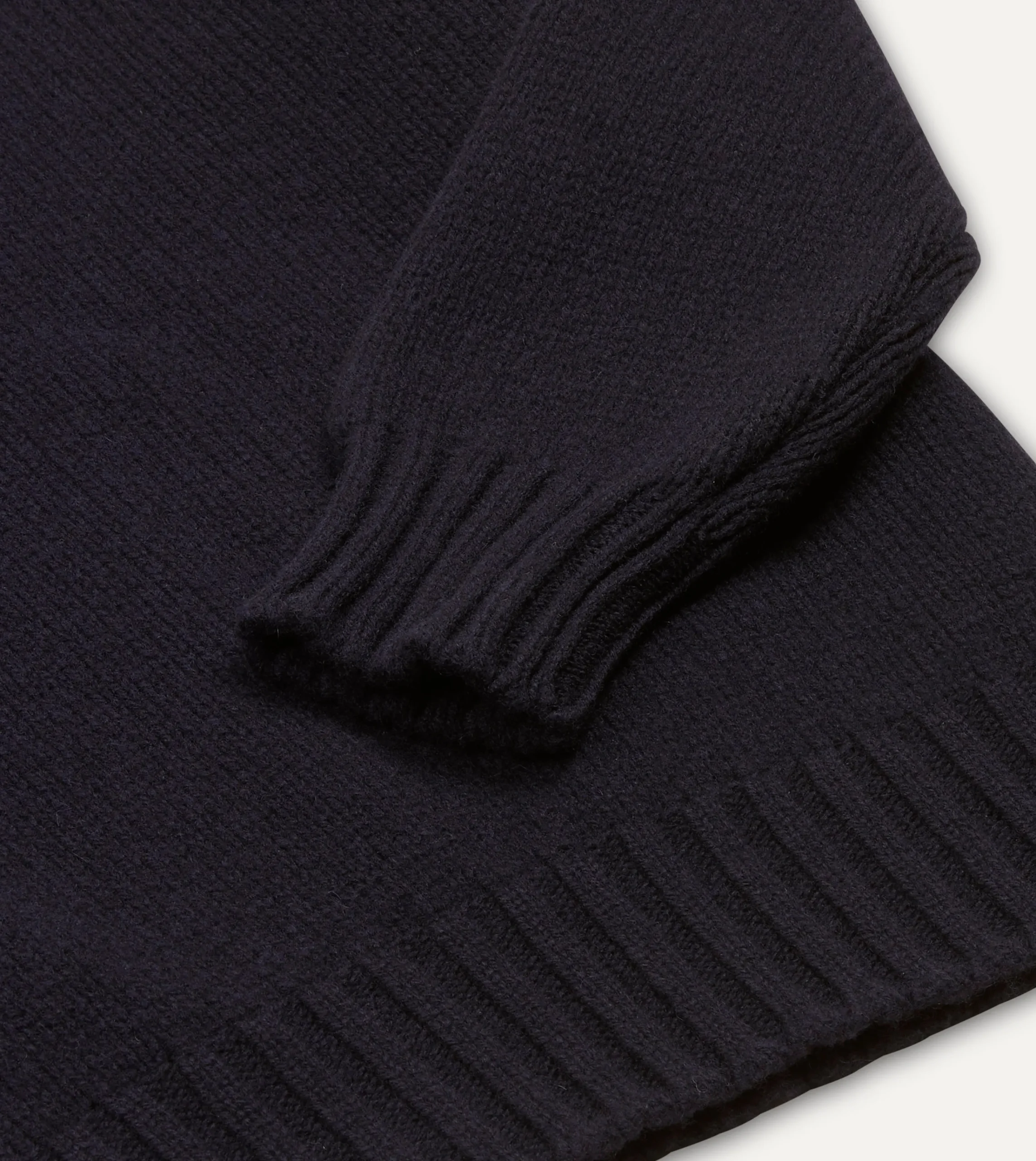 Drake’s Lambswool Submariner Roll Neck Jumper