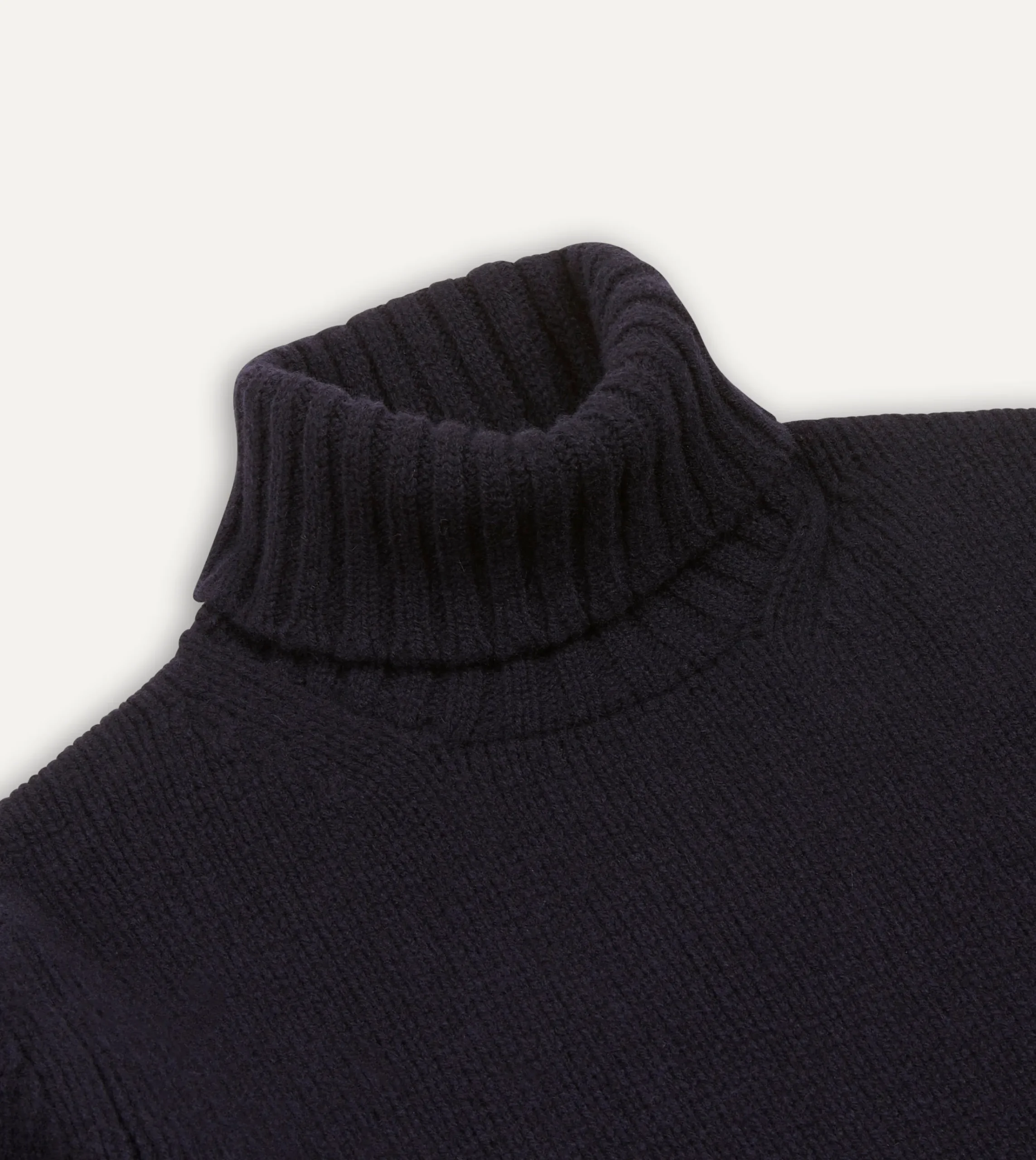 Drake’s Lambswool Submariner Roll Neck Jumper