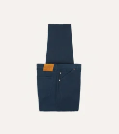 Drake’s Lightweight Cotton Canvas Five-Pocket Jeans