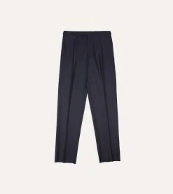 Drake’s Navy Merino Wool Games Trouser