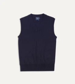 Drake’s Merino Wool Knitted Vest