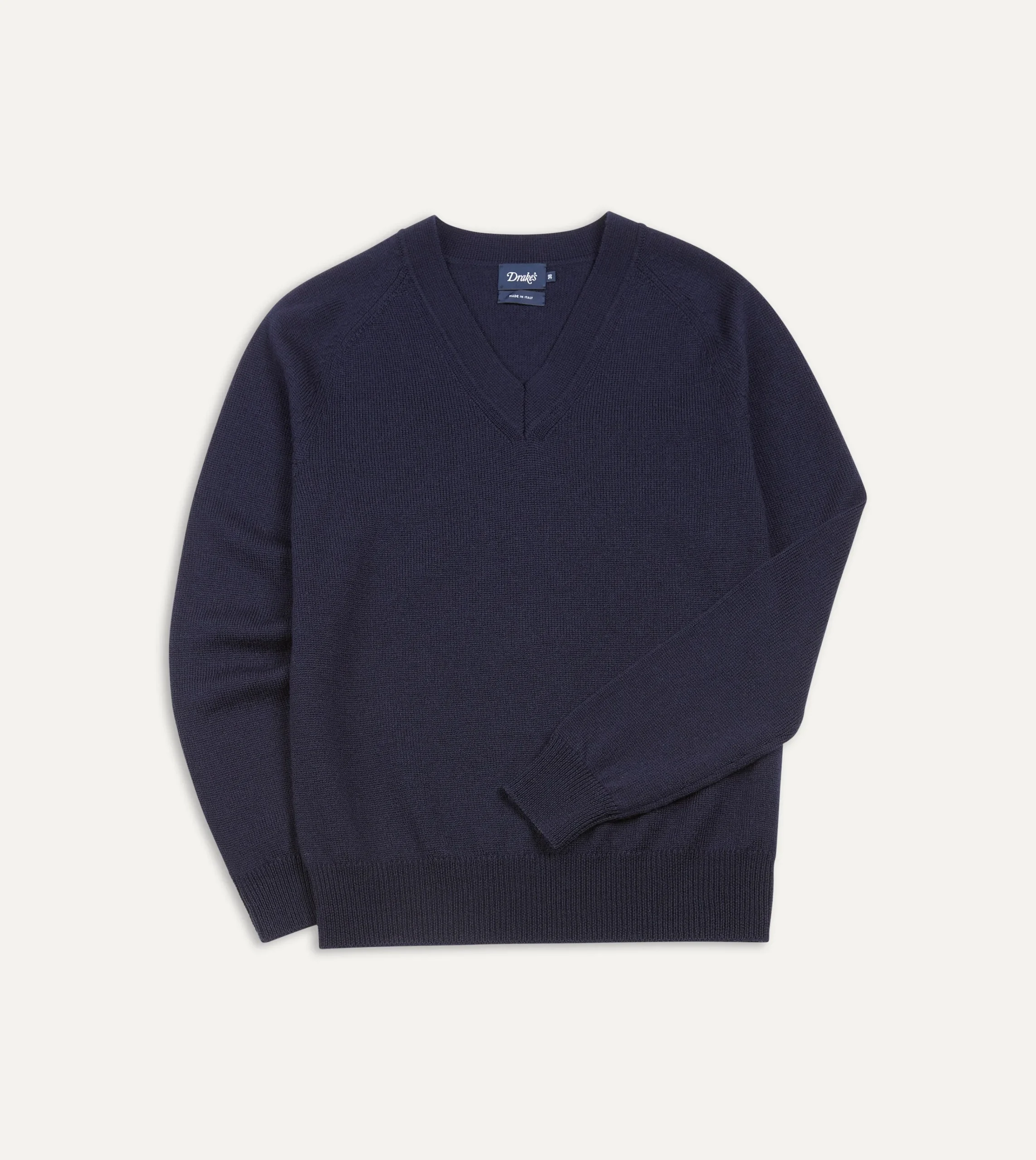 Drake’s Merino Wool V Neck Jumper