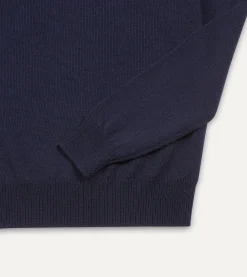 Drake’s Merino Wool V Neck Jumper