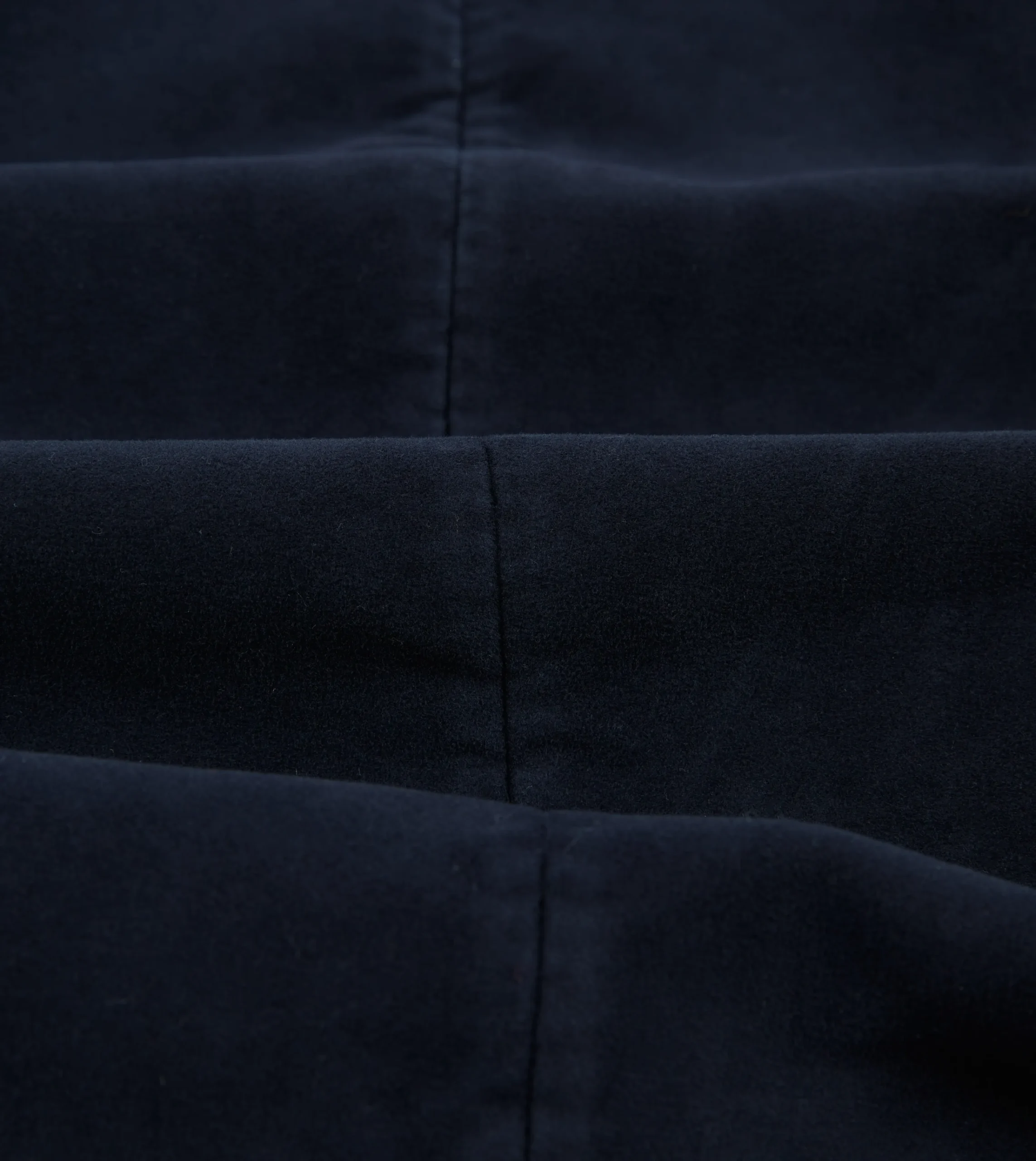 Drake’s Navy Moleskin Overcoat
