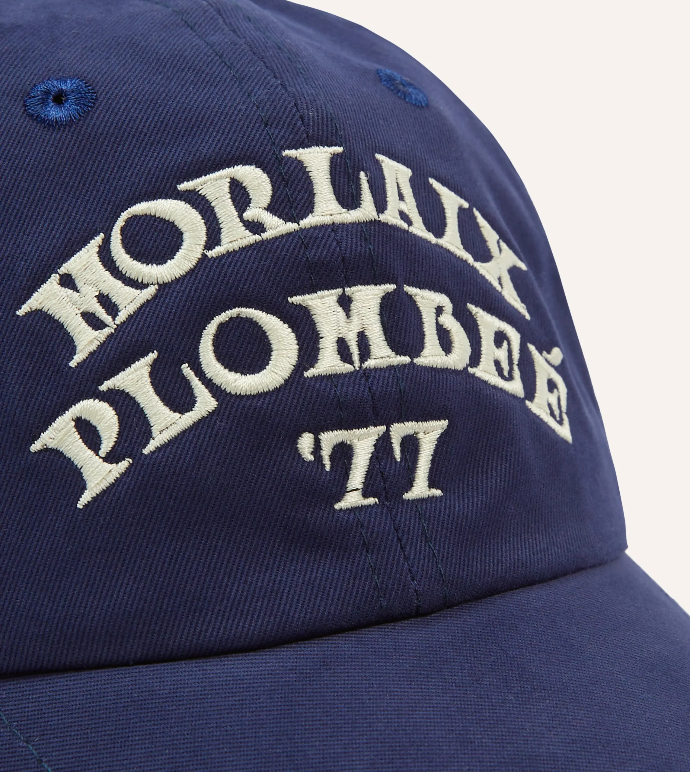 Drake’s Navy Morlaix Plombeé '77 Cotton Twill Baseball Cap