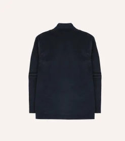 Drake’s Navy Needlecord Smock