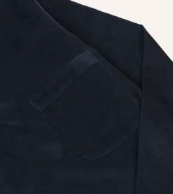 Drake’s Navy Needlecord Smock