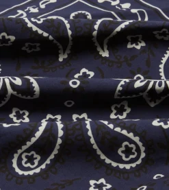 Drake’s Paisley Print Cotton Bandana