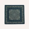 Drake’s Navy Paisley Print Wool-Silk Bandana