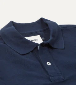 Drake’s Pique Cotton Long-Sleeve Polo Shirt