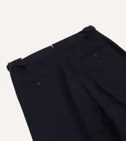 Drake’s Tropical Wool Single Pleat Trouser
