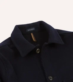 Drake’s Navy Wool Five-Pocket Chore Jacket