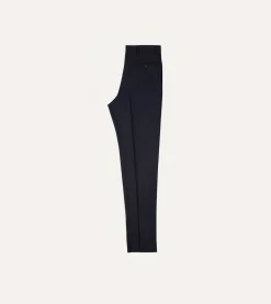 Drake’s Wool Flannel Flat Front Trousers