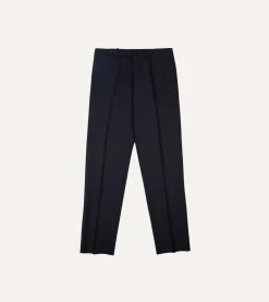 Drake’s Wool Flannel Flat Front Trousers