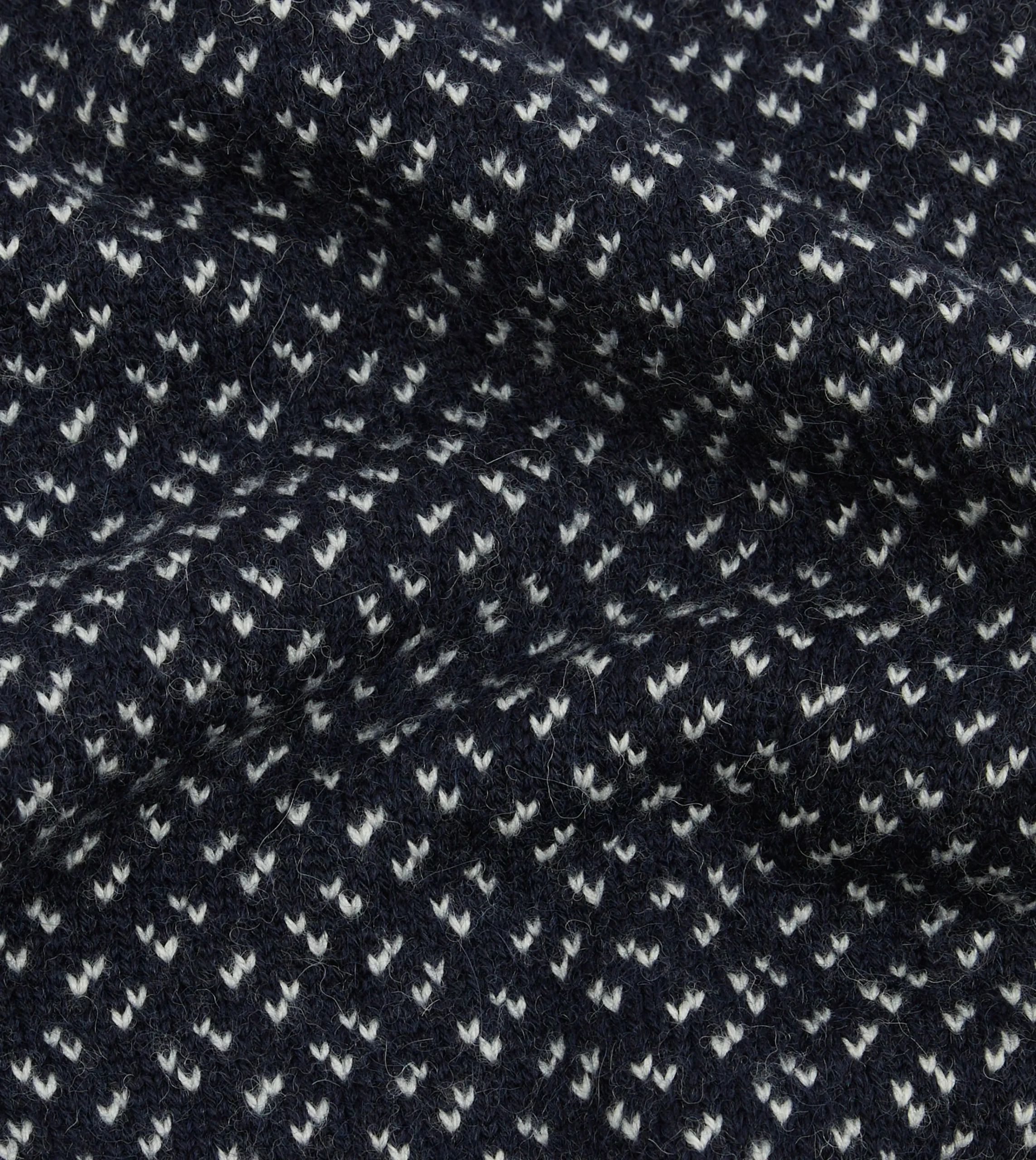 Drake’s Norwegian Birdseye Wool Alpaca Crew Neck Jumper