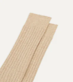 Drake’s Cotton Over-the-Calf Socks
