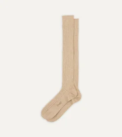Drake’s Cotton Over-the-Calf Socks