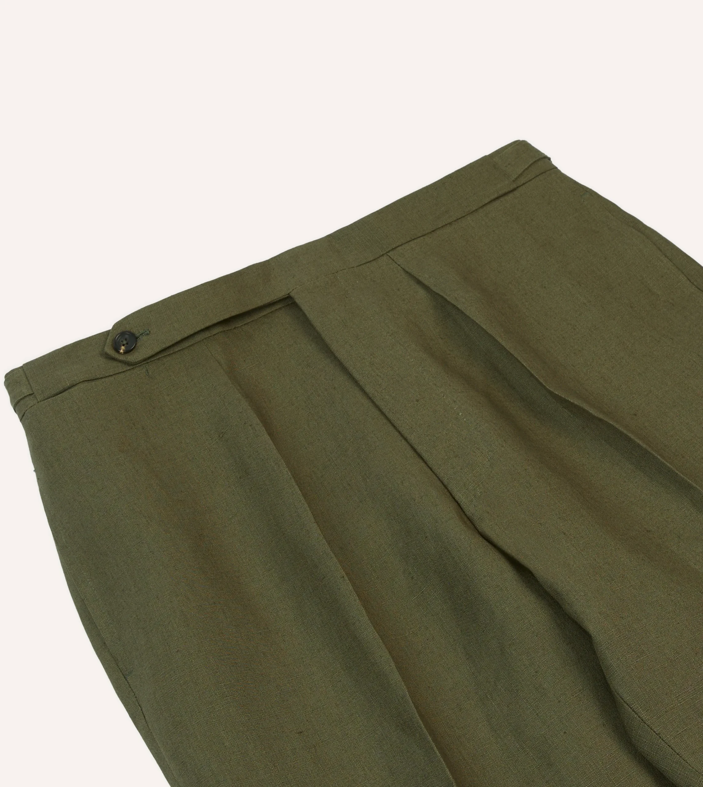 Drake’s Irish Linen Single Pleat Trouser