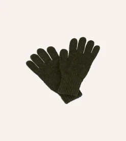 Drake’s Merino Wool Knitted Gloves