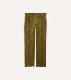 Drake’s Mid-Wale Corduroy Single Pleat Trouser