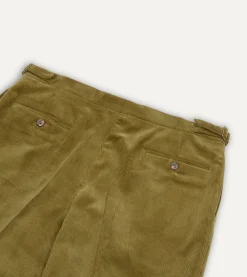 Drake’s Mid-Wale Corduroy Single Pleat Trouser