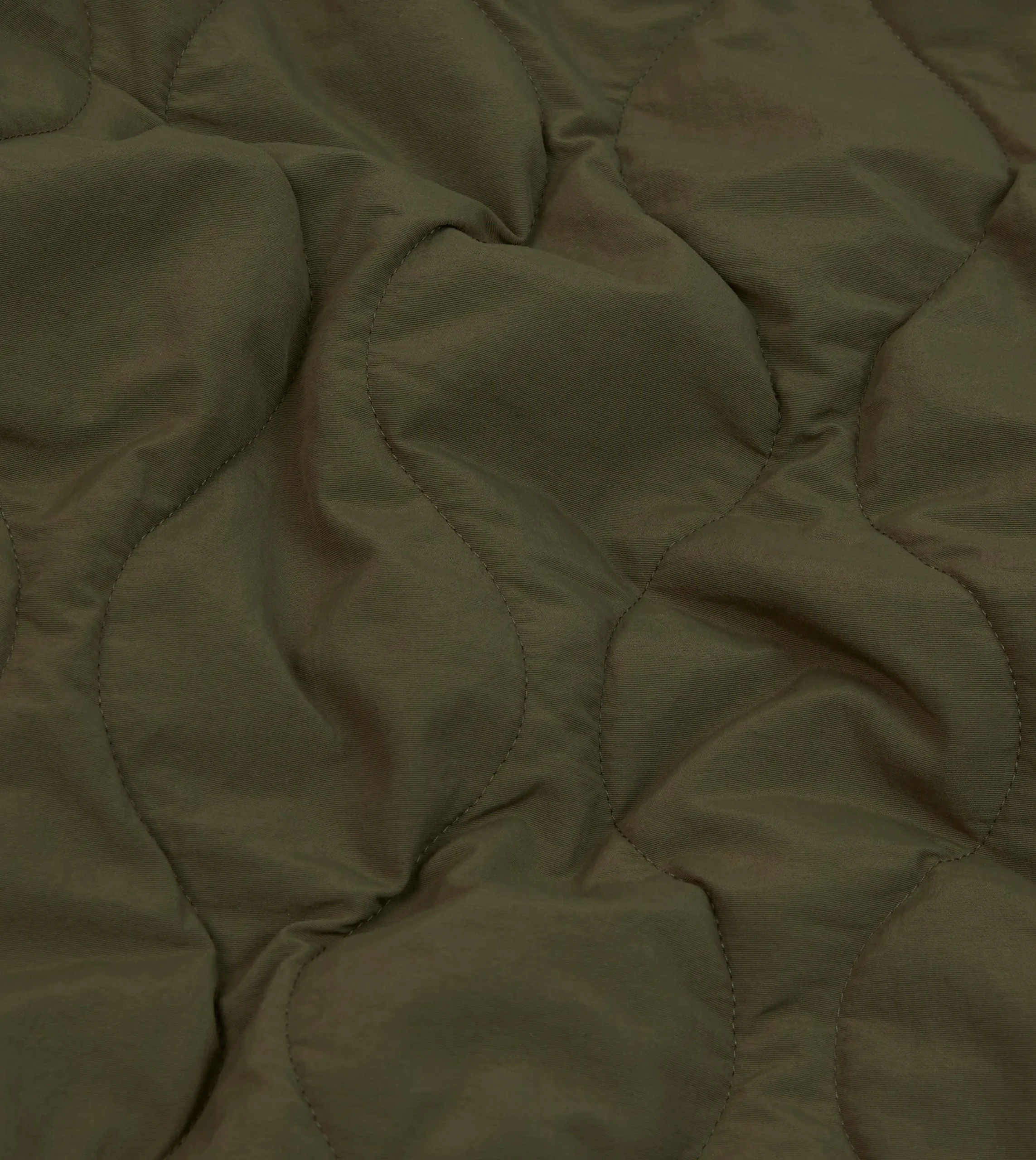 Drake’s Olive Quilted Nylon Jacket