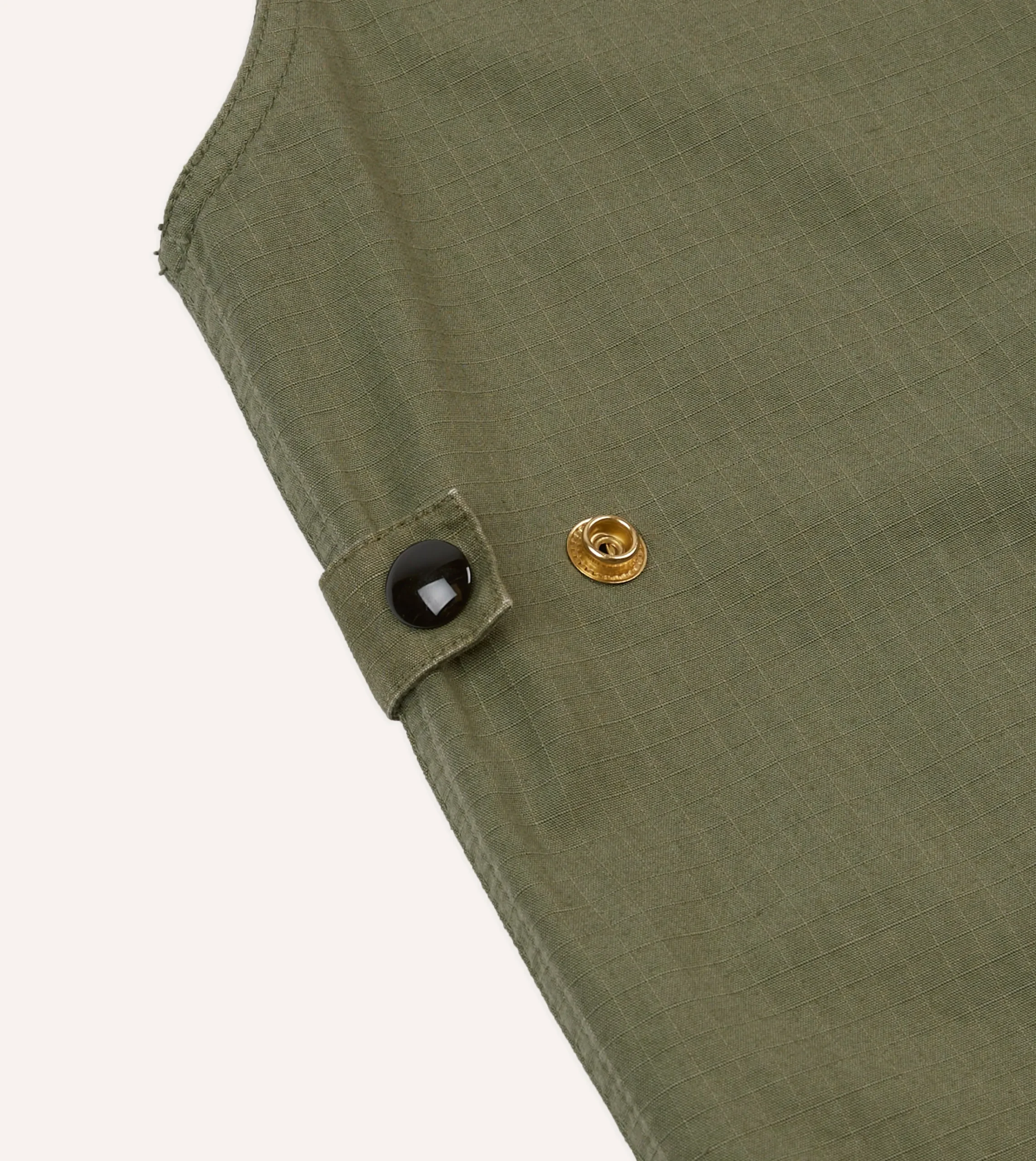 Drake’s Olive Ripstop Cotton Fishing Vest