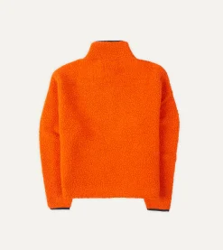 Drake’s Boucle Wool Zip Fleece Jacket