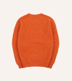 Drake’s Brushed Shetland Crew Neck Jumper