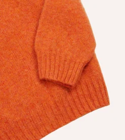 Drake’s Brushed Shetland Crew Neck Jumper