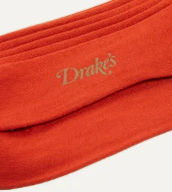 Drake’s Cotton Over-the-Calf Socks
