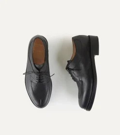 Drake’s Paraboot Avignon Black Grain Leather Derby Shoe