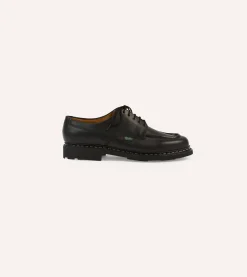 Drake’s Paraboot Chambord Black Leather Derby Shoe