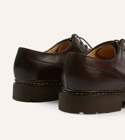 Drake’s Paraboot Chambord Burgundy Cordovan Leather Derby Shoe
