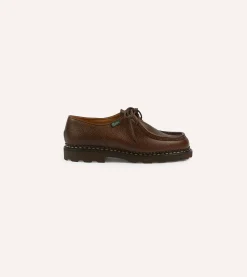 Drake’s Paraboot Michael Brown Pebble Grain Leather Derby Shoe