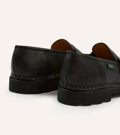 Drake’s Paraboot Reims Black Leather Loafer