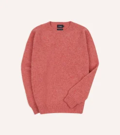 Drake’s Brushed Shetland Crew Neck Jumper