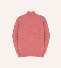 Drake’s Brushed Shetland Mock Neck Jumper